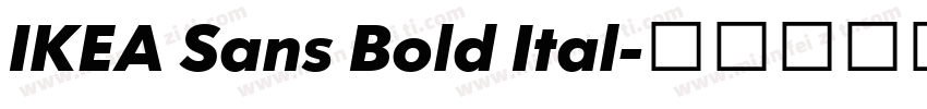 IKEA Sans Bold Ital字体转换